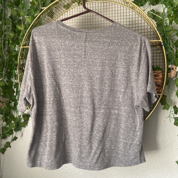 A&M “Aggies” Woman’s crop top grey shirt. Size Large. BBC - Picture 3 of 3